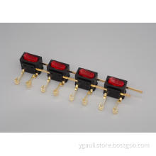 4H Neon Double-Pole Multi-gang integral switch